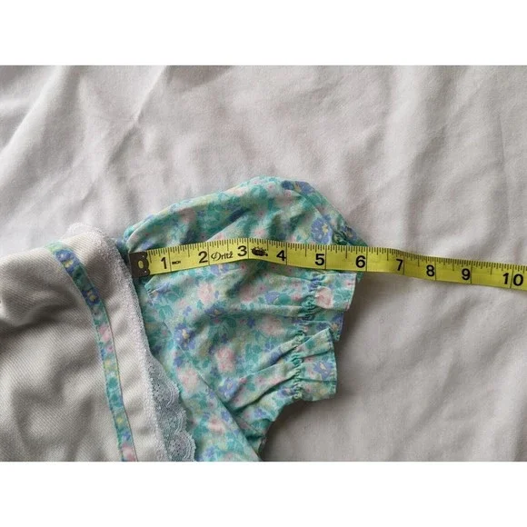 Allison Ann Girls Party Dress Size 6 Floral Puff Sleeve Garden Easter Vintage - Picture 8 of 9